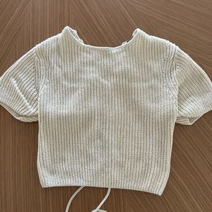 KNIT OPEN BACK TANK ZARA